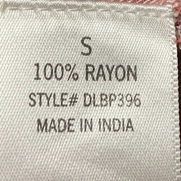 Blue Rain long sleeve mauve, navy & white plaid, button down shirt, size S - Picture 9 of 10